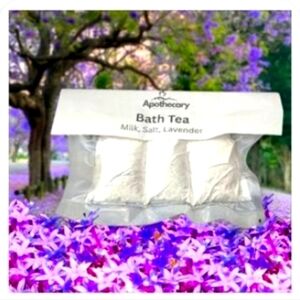 4/$15 Milk Bath Tea -  Lavender - Self Care Soak Holistic Handmade